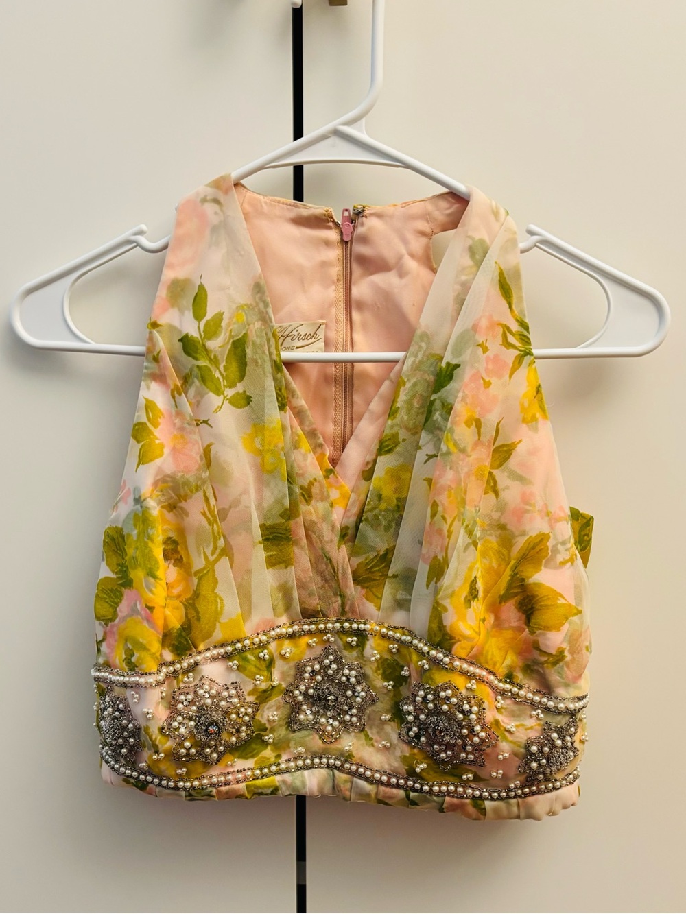 Vintage 1960s Crop Formal Top